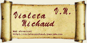 Violeta Michaud vizit kartica